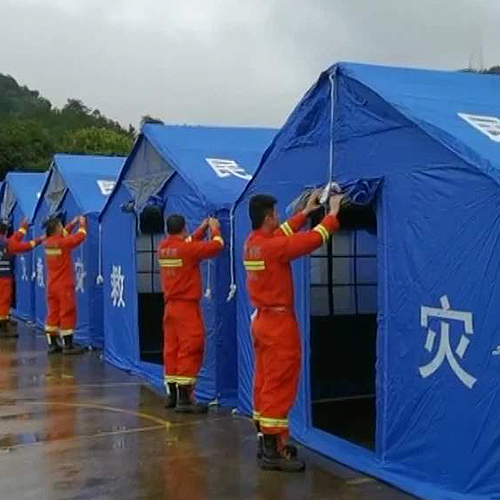 標準3×4m棉救災帳篷詳細搭建方法